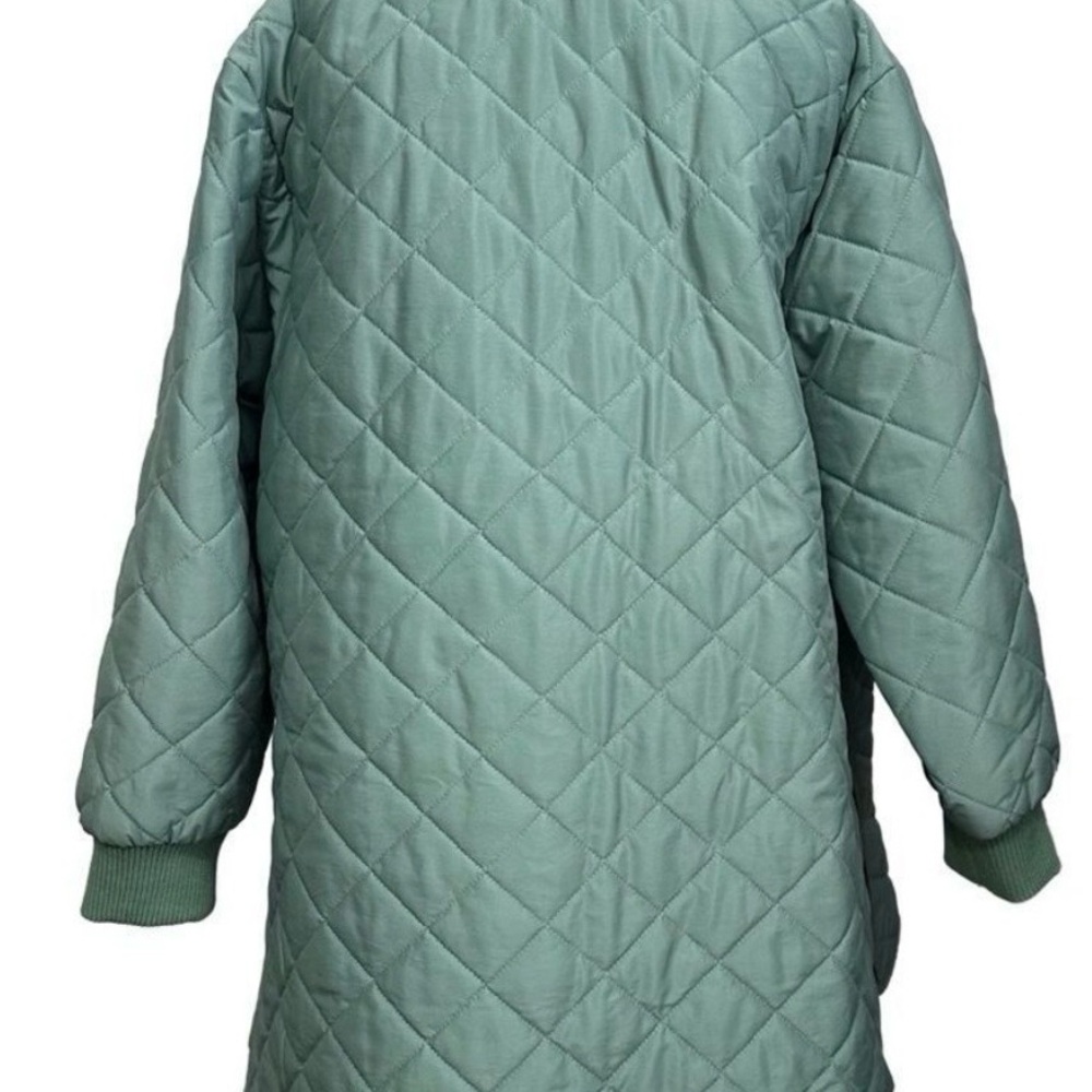 ASOS Quilted Green Coat LIKE NEW - Picture 4 of 9